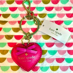 NWT Kate Spade Valentine's Day Heart Key Fob